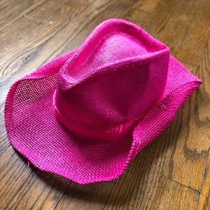 Pink Mesh Cowboy Hat